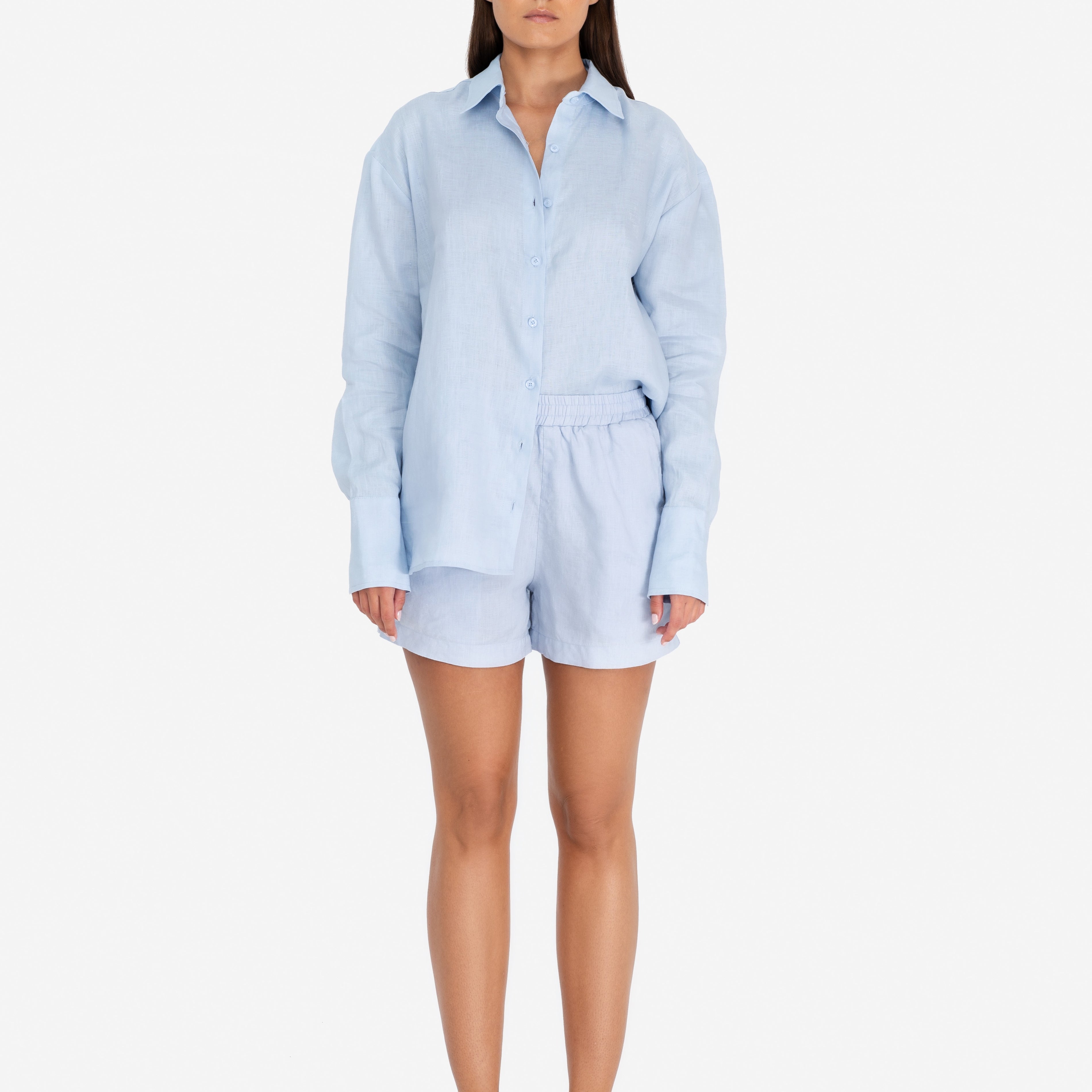 قميص جيجي أزرق