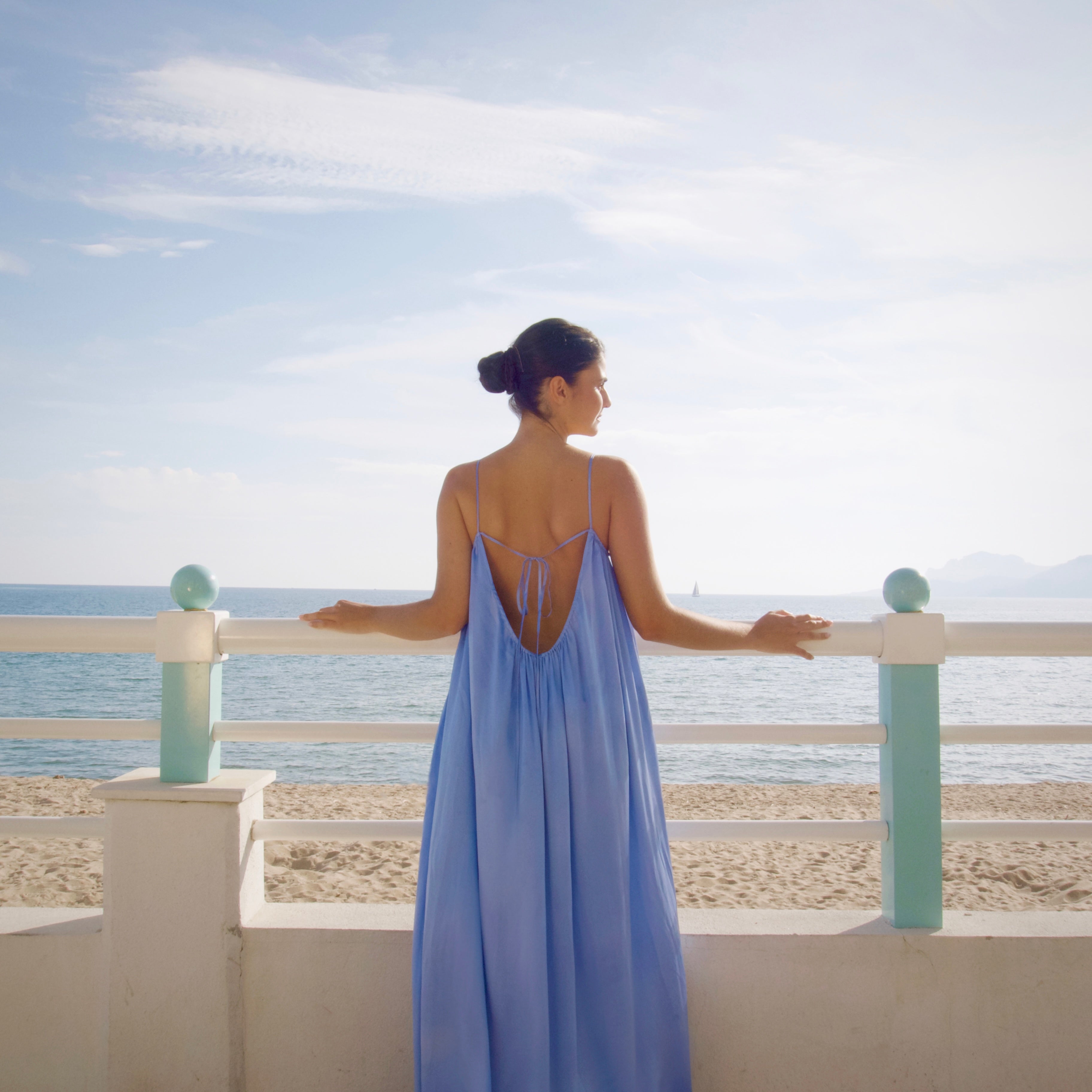 sea glass blue maxi dress casual Cupshe Women's Azure Shore Maxi Beach Dress