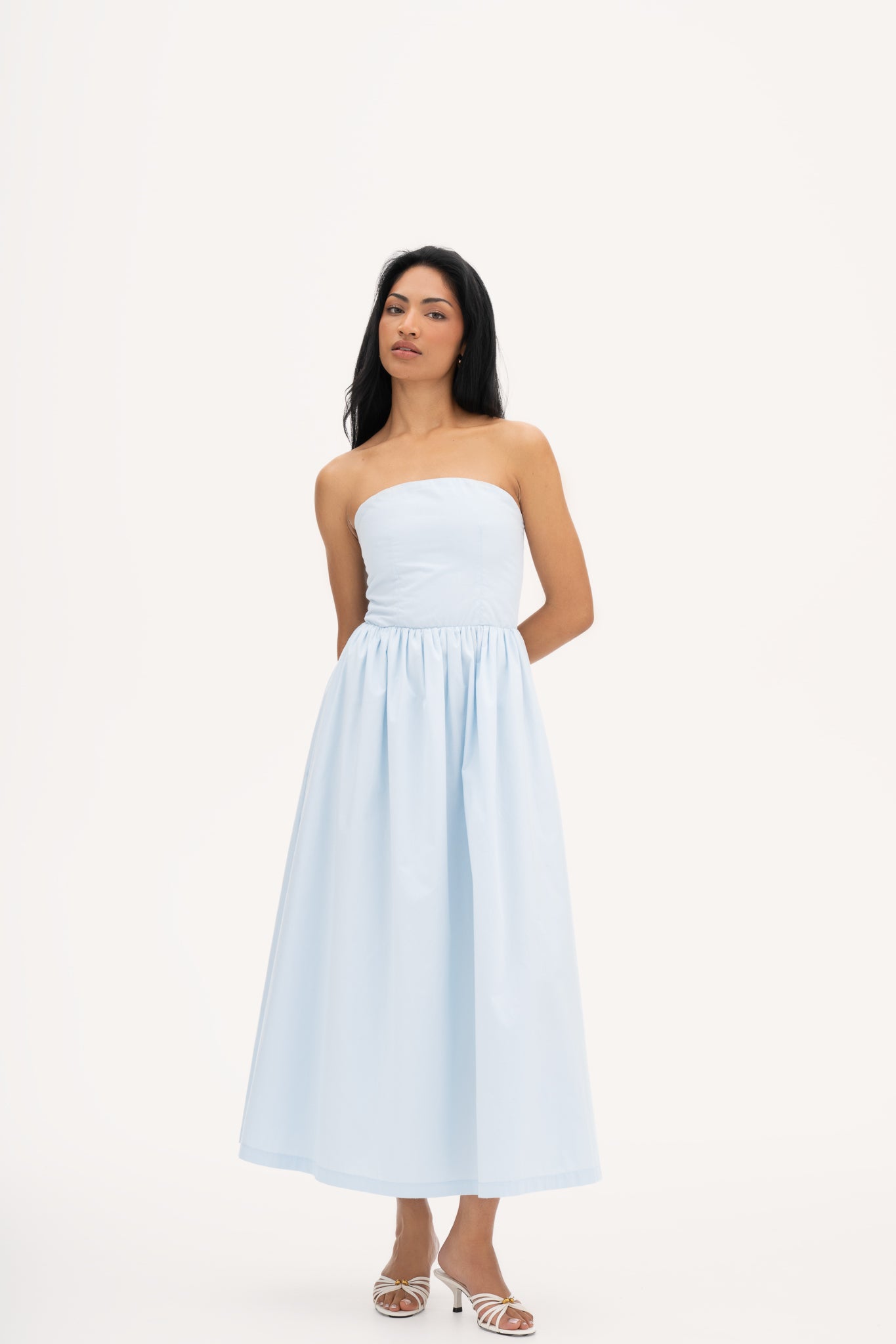Rose dress blue