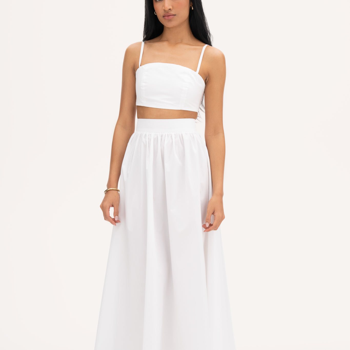 Rosina maxi skirt white