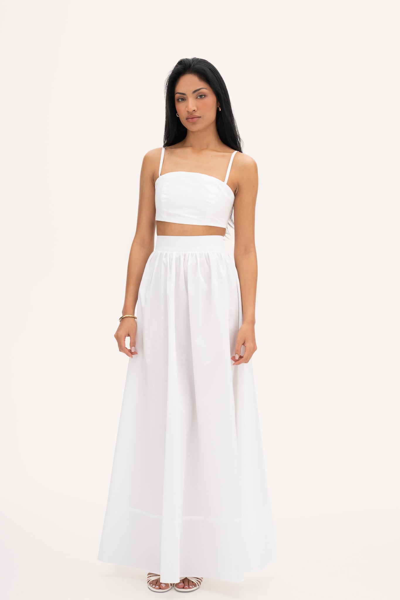 Rosina maxi skirt white