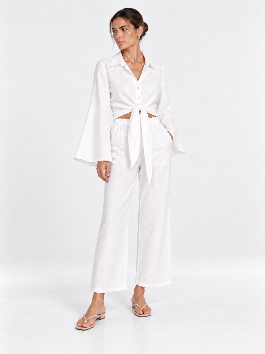 Adrienne trousers white