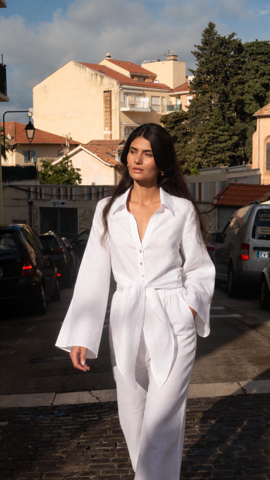 Adrienne trousers white