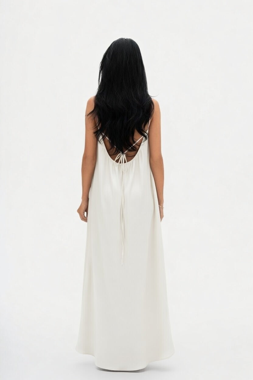 Lovisa silk open back dress