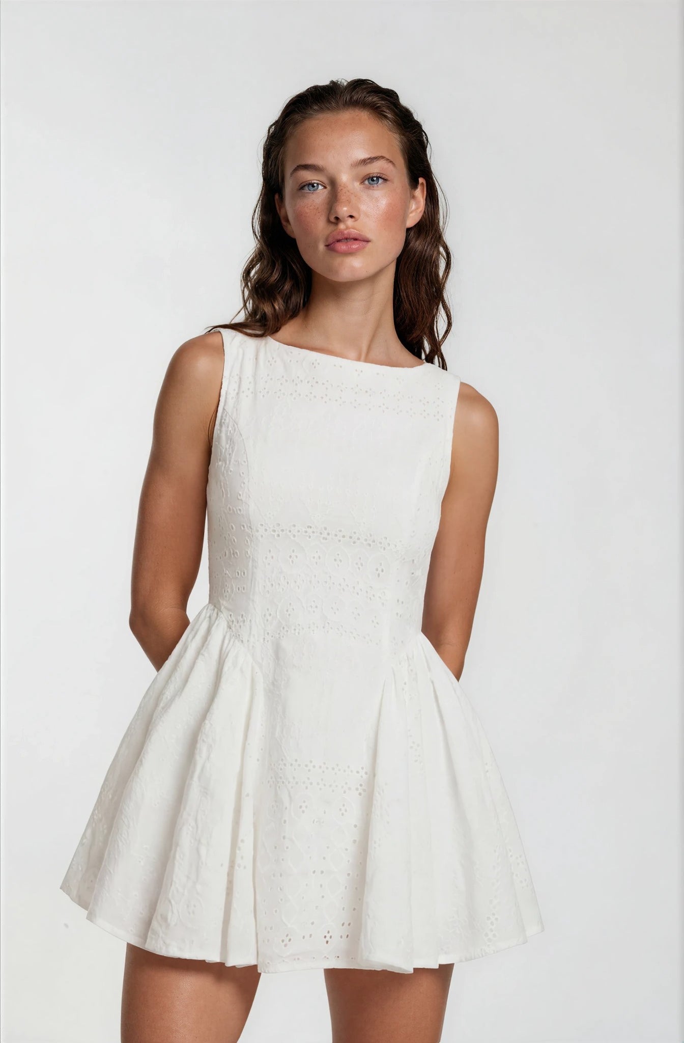 Lovisa embroidered mini dress