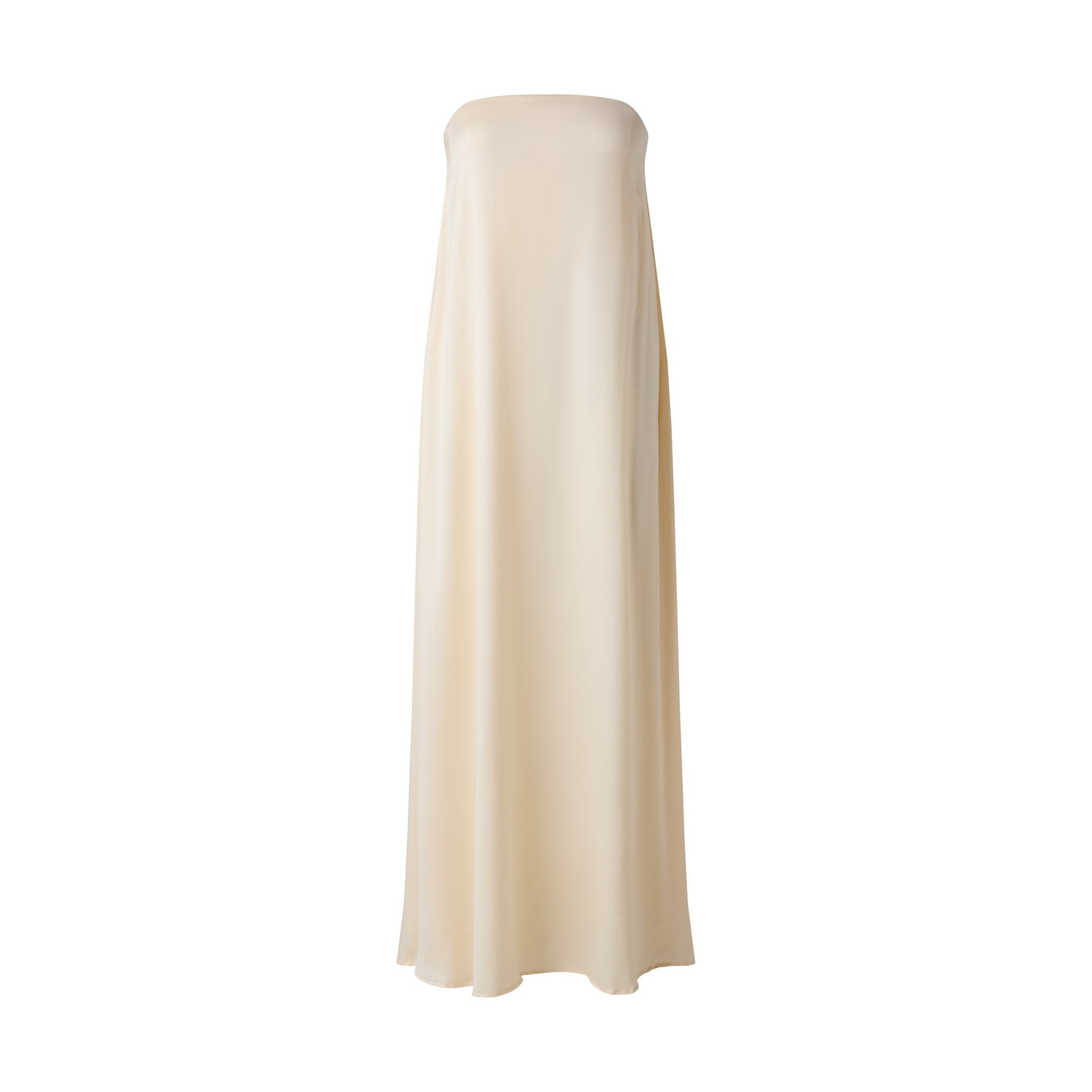 Lovisa strapless silk dress cream