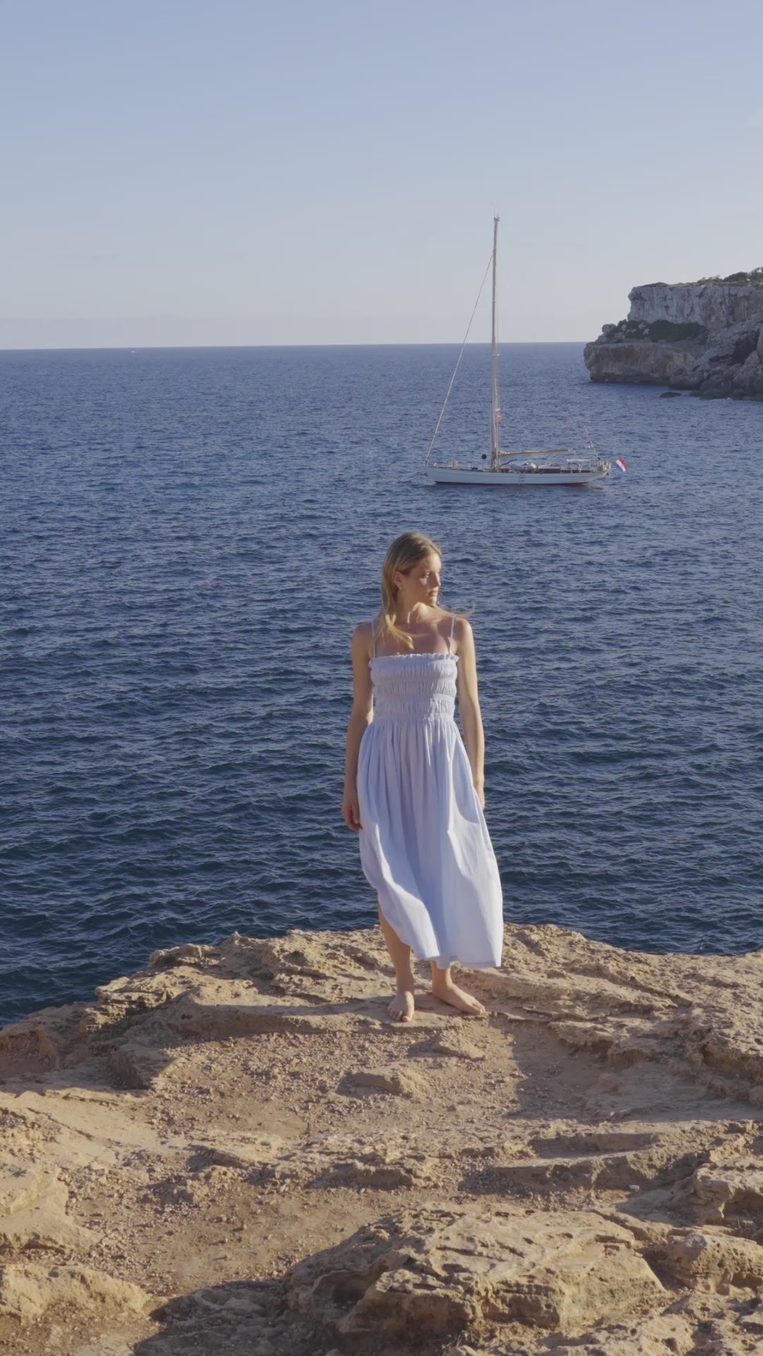 فستان ايريس ازرق