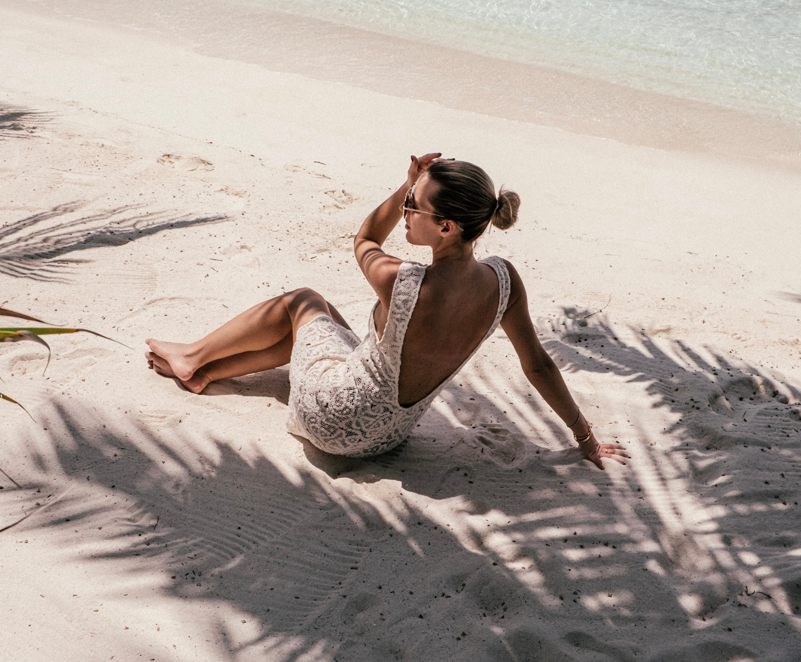 Mandibreeze Resort wear white dress 100% cotton summer dress vit sommarklänning kort vit klänning beach dress partydress strandklänning cover up 