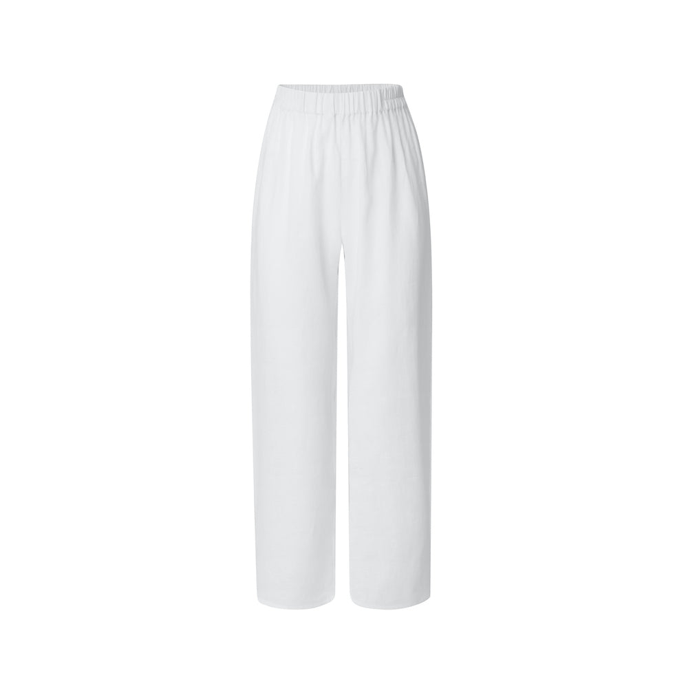 Mandibreeze Resort wear Linen set white linen shirt linen pants vitt linneset linnebyxor linne skjorta 