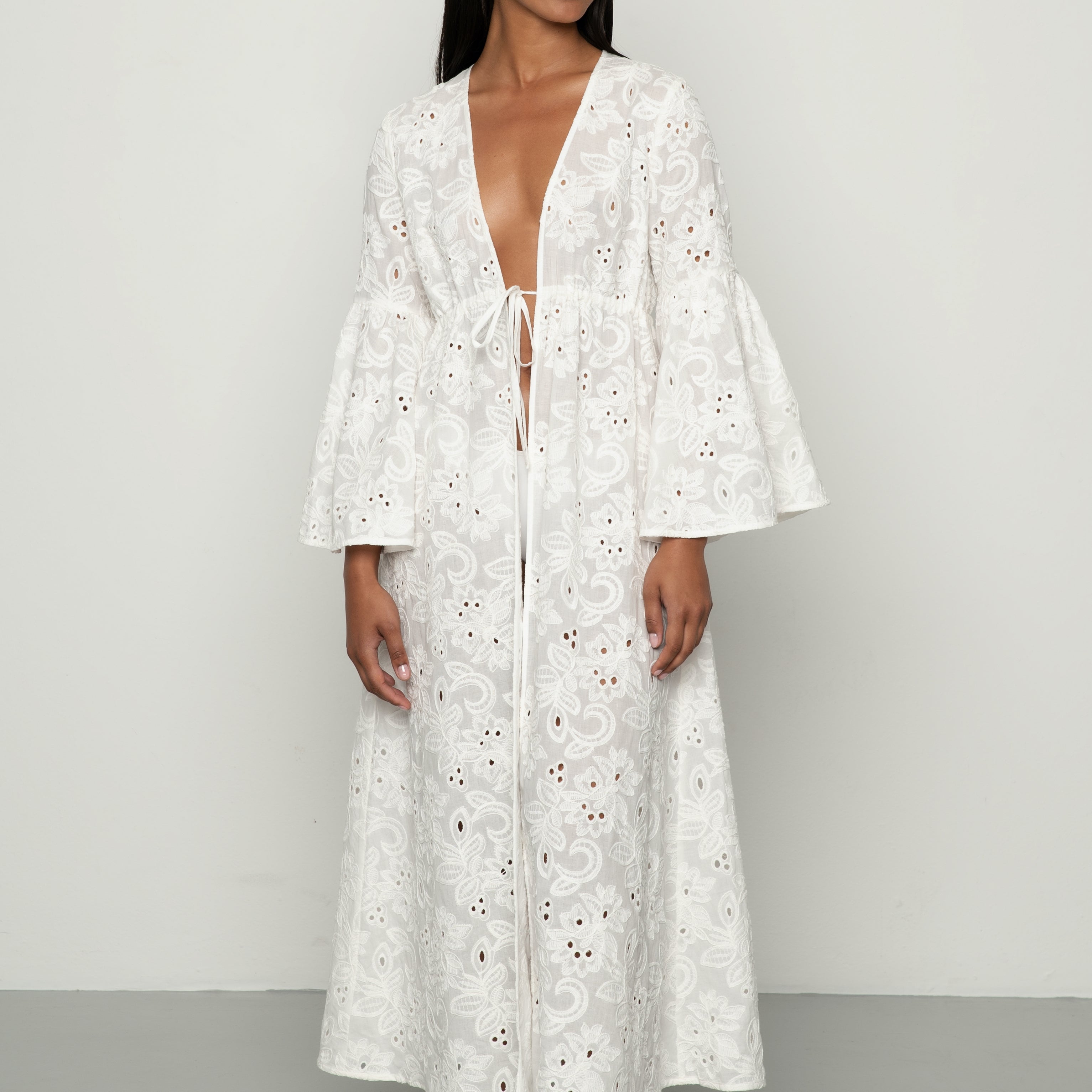 Mandibreeze Resort wear white kaftan 100% cotton summer dress vit bomullskaftan 100% bomull strandkaftan strandkläder beach wear 