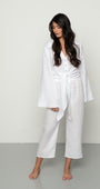 Mandibreeze Resort wear Linen set white linen shirt linen pants vitt linneset linnebyxor linne skjorta 