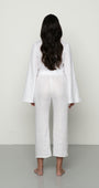 Mandibreeze Resort wear Linen set white linen shirt linen pants vitt linneset linnebyxor linne skjorta 