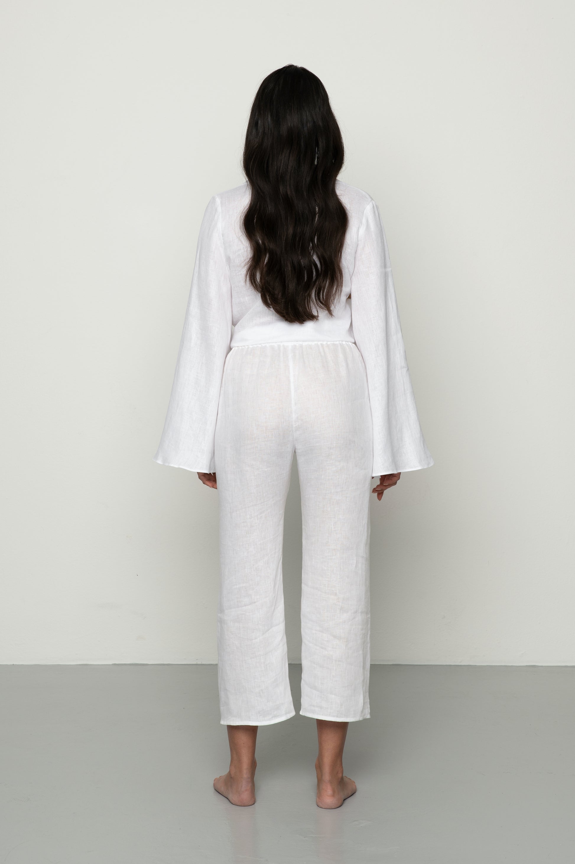Mandibreeze Resort wear Linen set white linen shirt linen pants vitt linneset linnebyxor linne skjorta 